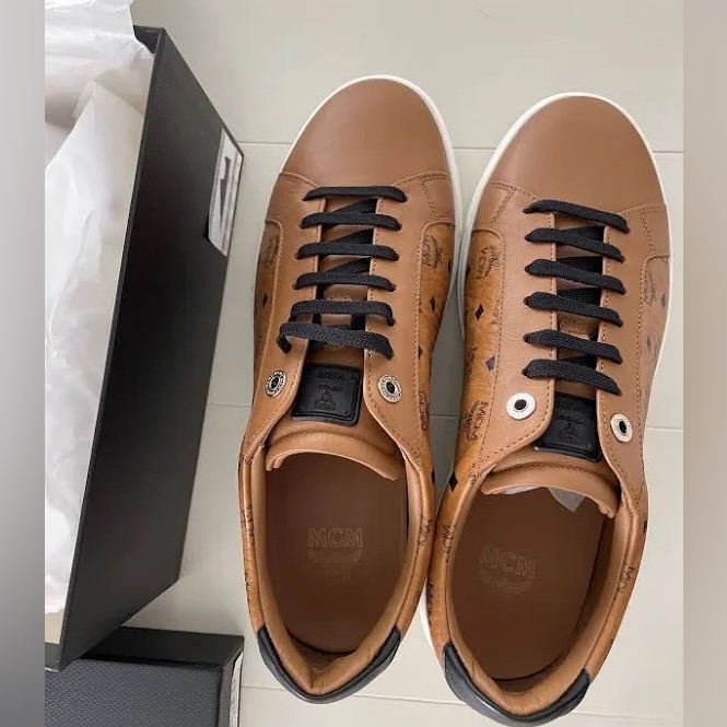 Mcm Terrain Derby Visetos Logo Sneakers — image 3 of 3